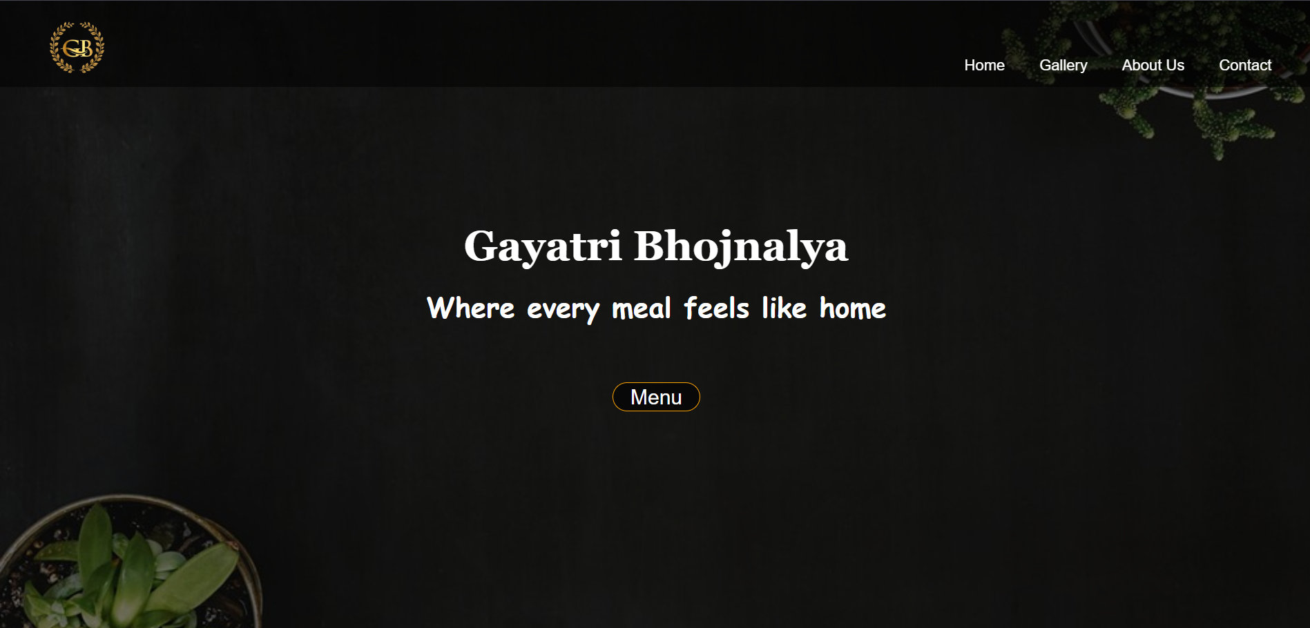 restaurant front page